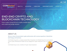 Tablet Screenshot of coinmarketgroup.com